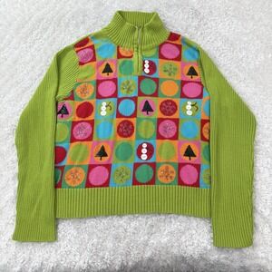 BellePointe Sweater Women M Vintage Holiday Grandma Boho Cottagecore Christmas